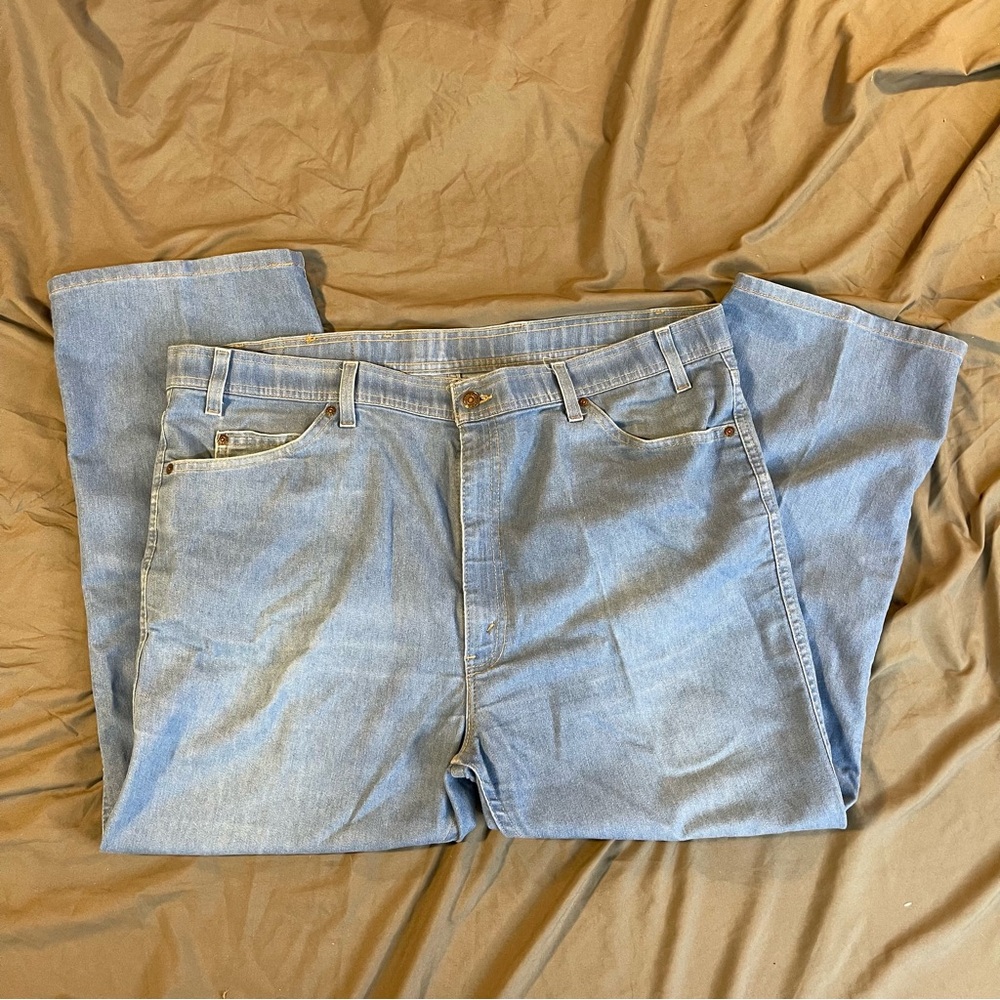 Vintage 70's/80's Gold Tab Levi's 530 Light Wash  Action Jeans Men’s 44/30
